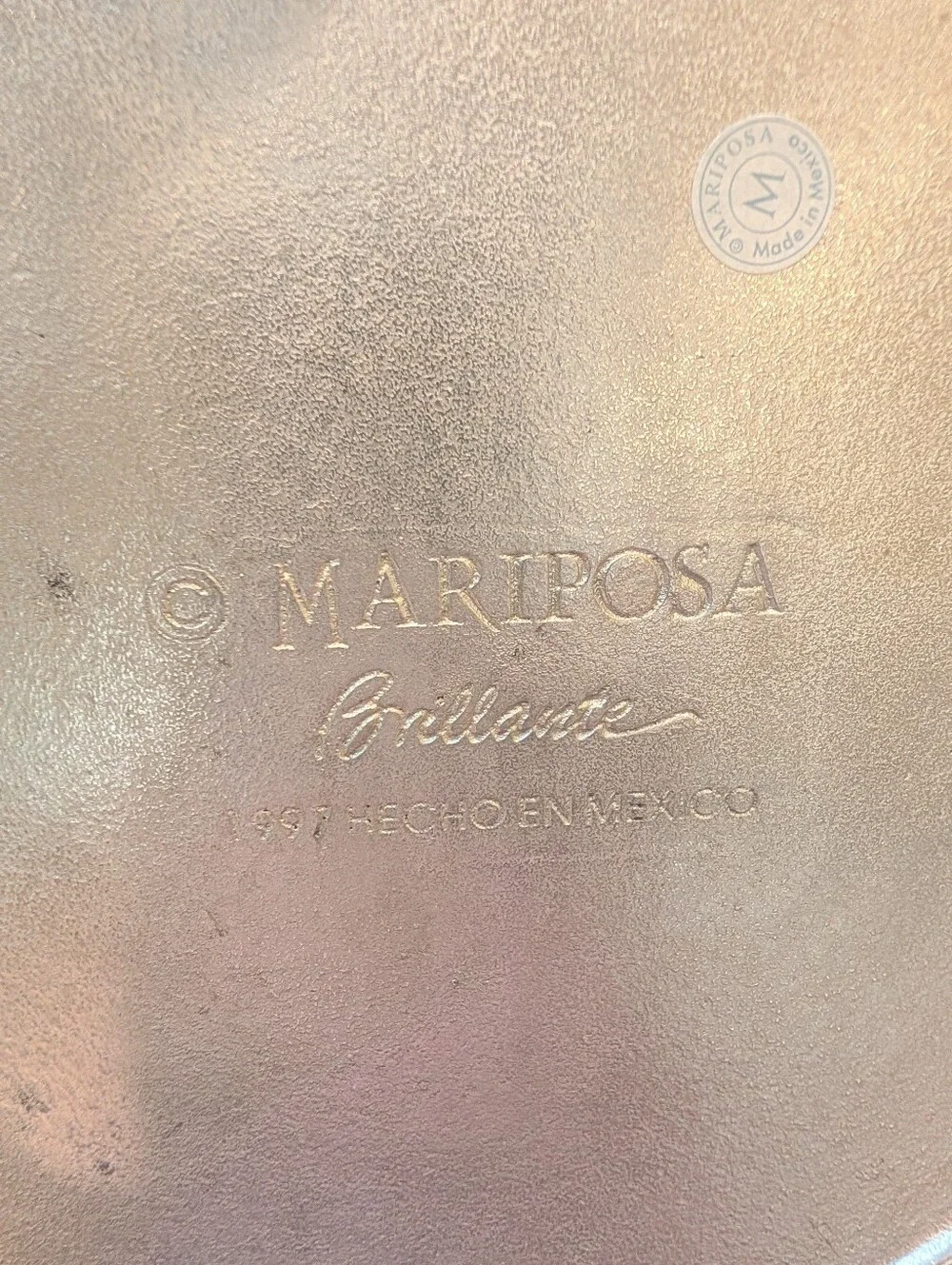 vintage MARIPOSA platter with cheese board insert 1997